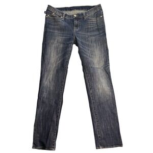 Rock And Republic Jeans Womens 32x30 Berlin Low Rise Skinny Distressed Wash